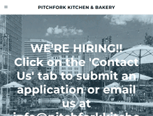 Tablet Screenshot of pitchforkkitchen.com